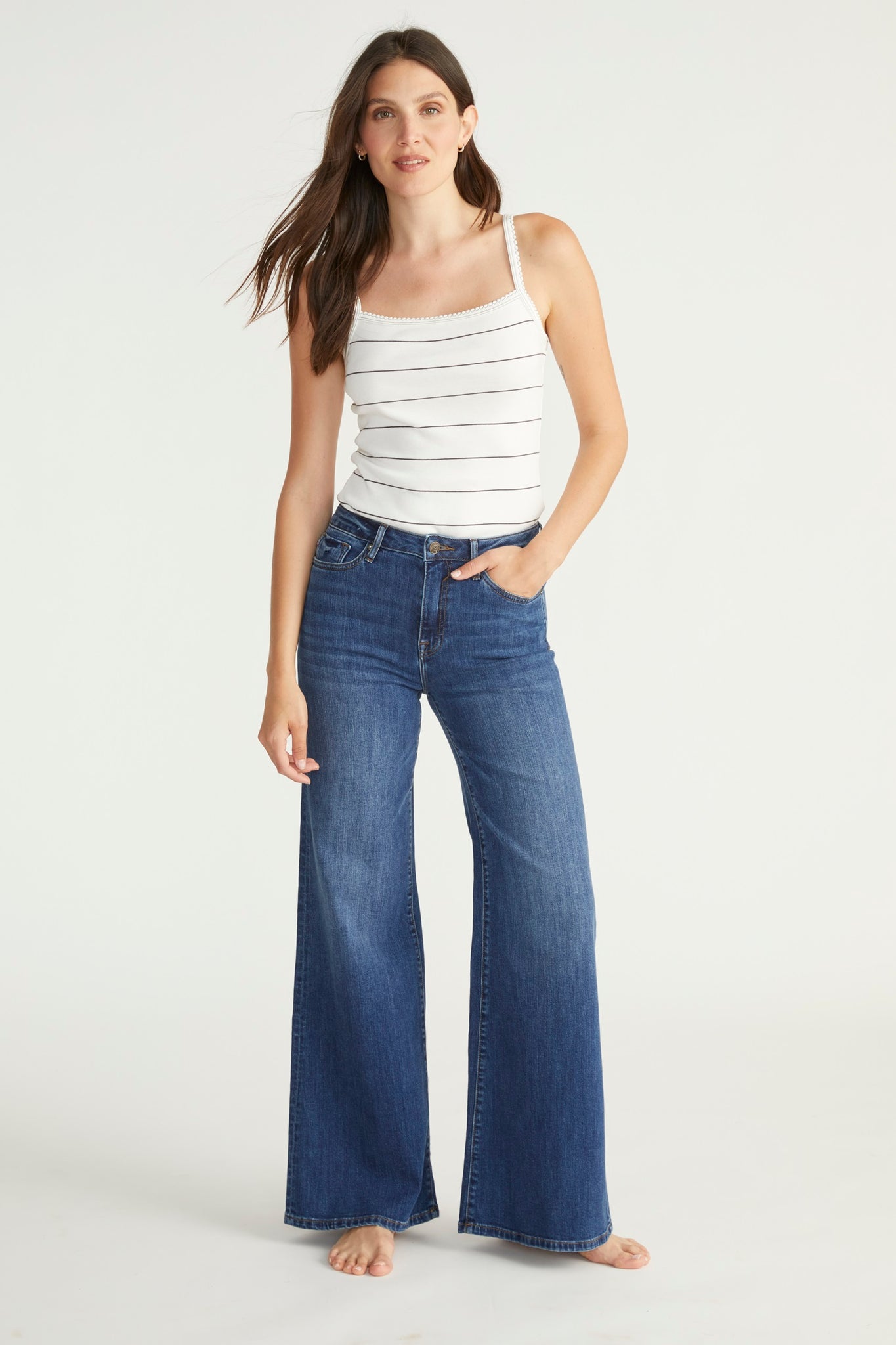 Load image into Gallery viewer, Palazzo Crop Wide Leg - Dark