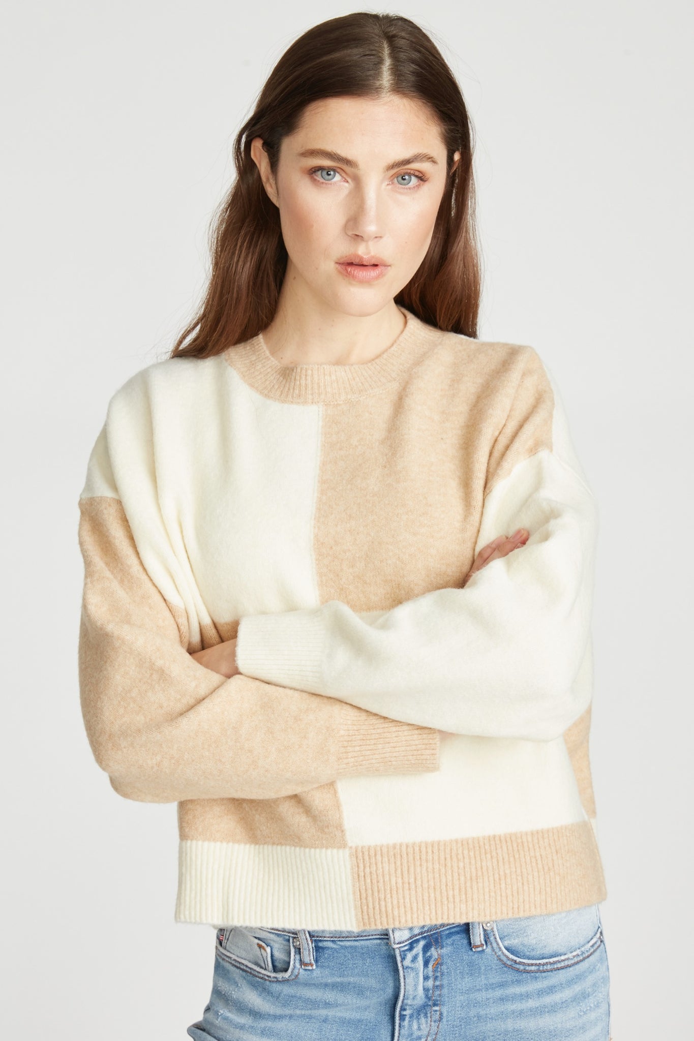 Load image into Gallery viewer, Colorblock Sweater