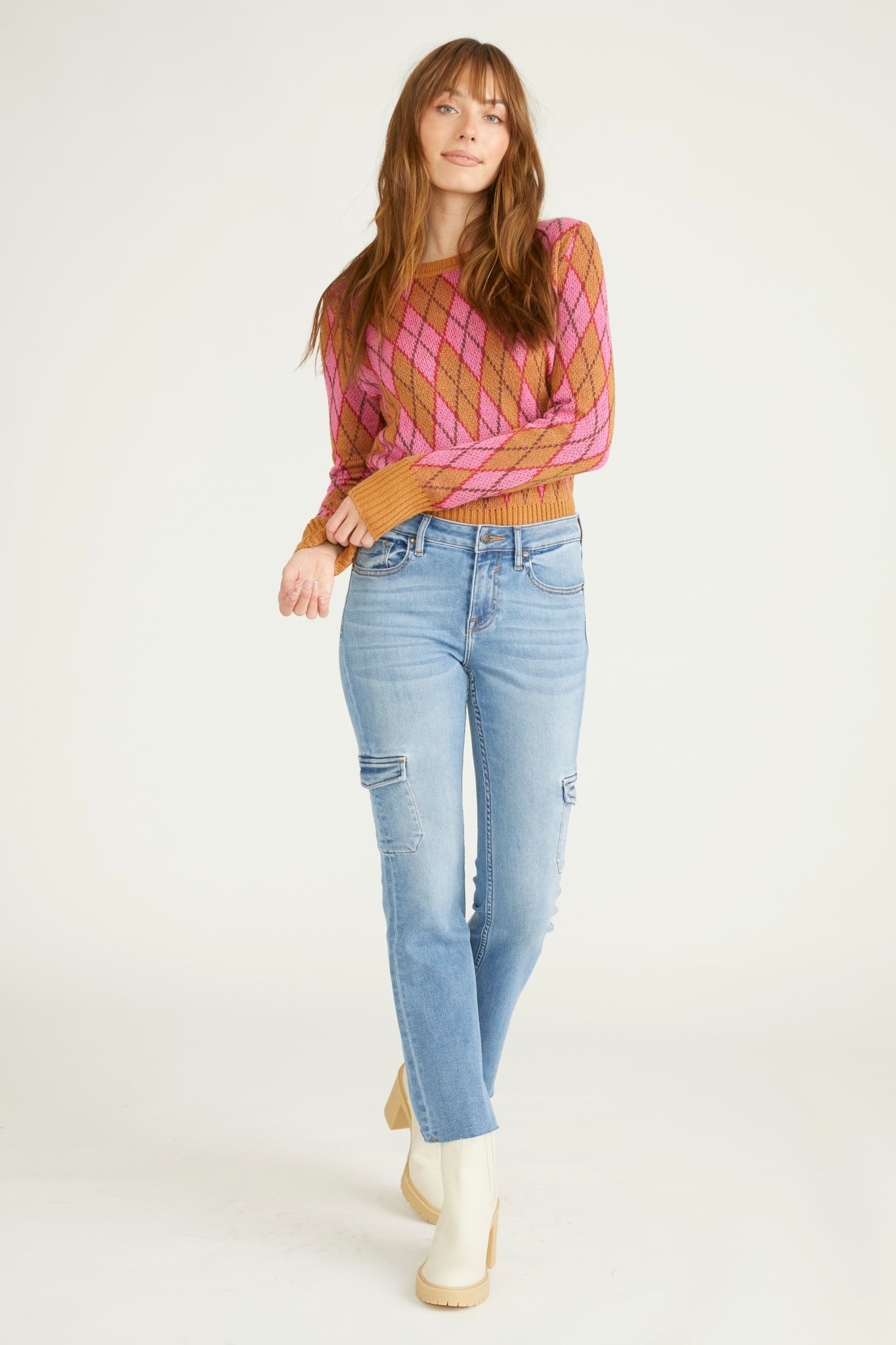 Load image into Gallery viewer, Marley Crop Cargo Boot Cut - Medium