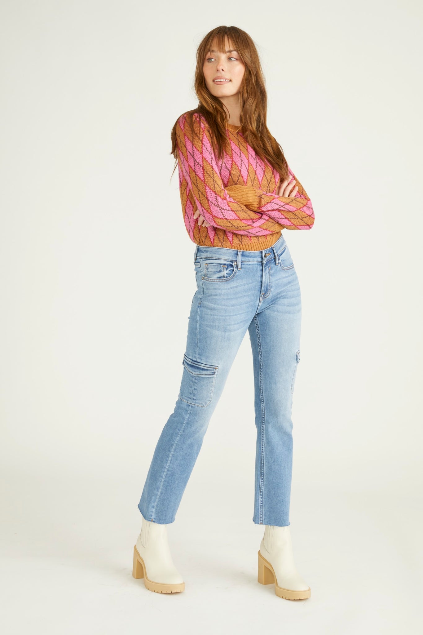 Load image into Gallery viewer, Marley Crop Cargo Boot Cut - Medium