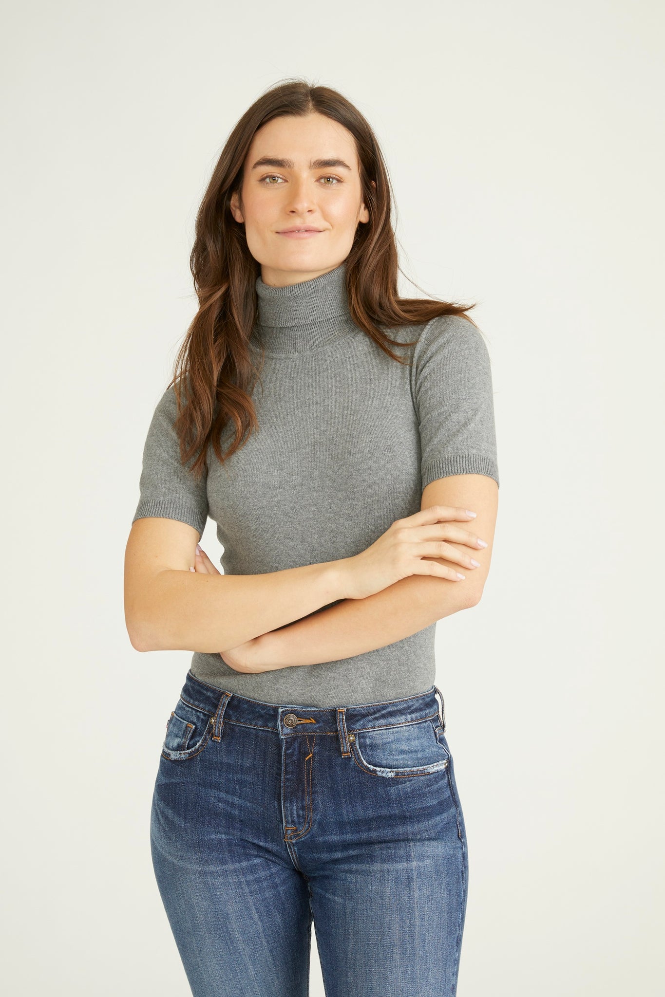 Load image into Gallery viewer, Short Sleeve Turtleneck