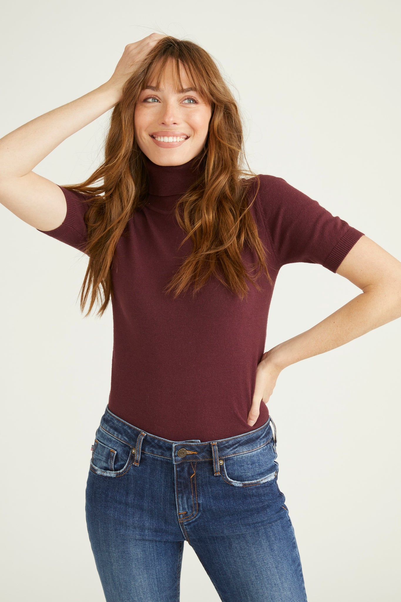 Load image into Gallery viewer, Short Sleeve Turtleneck
