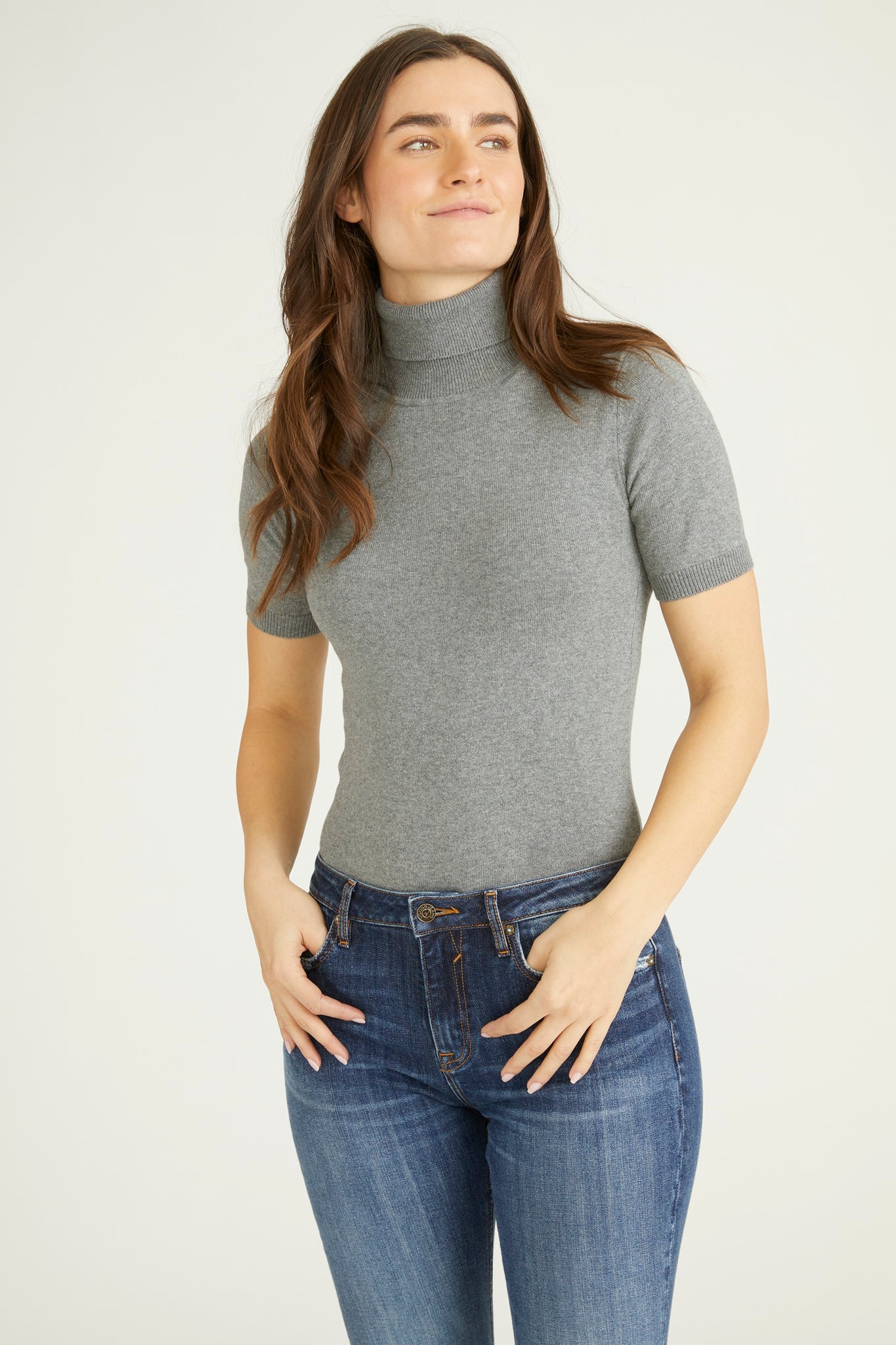 Load image into Gallery viewer, Short Sleeve Turtleneck