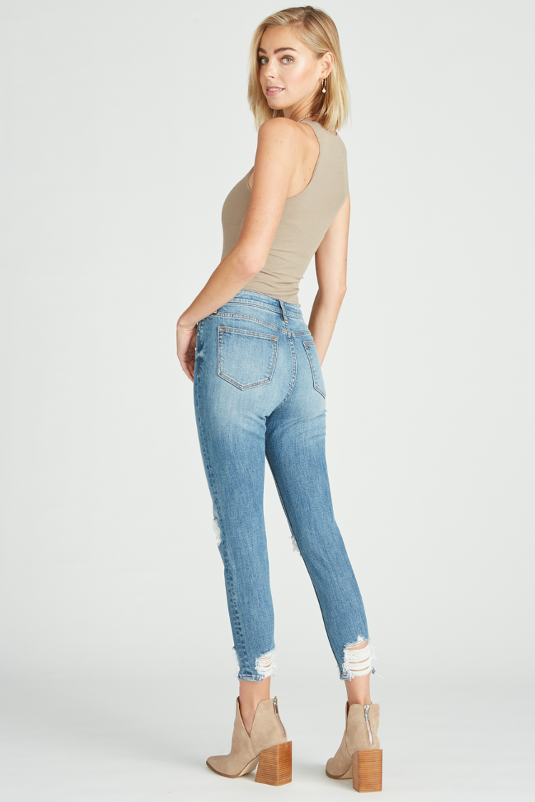 Load image into Gallery viewer, ACE HIGH RISE SKINNY - MEDIUM WASH