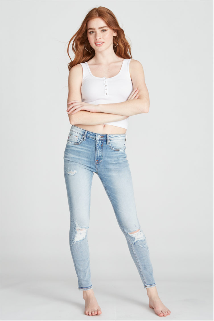 Load image into Gallery viewer, ACE HIGH RISE SKINNY - LIGHT WASH