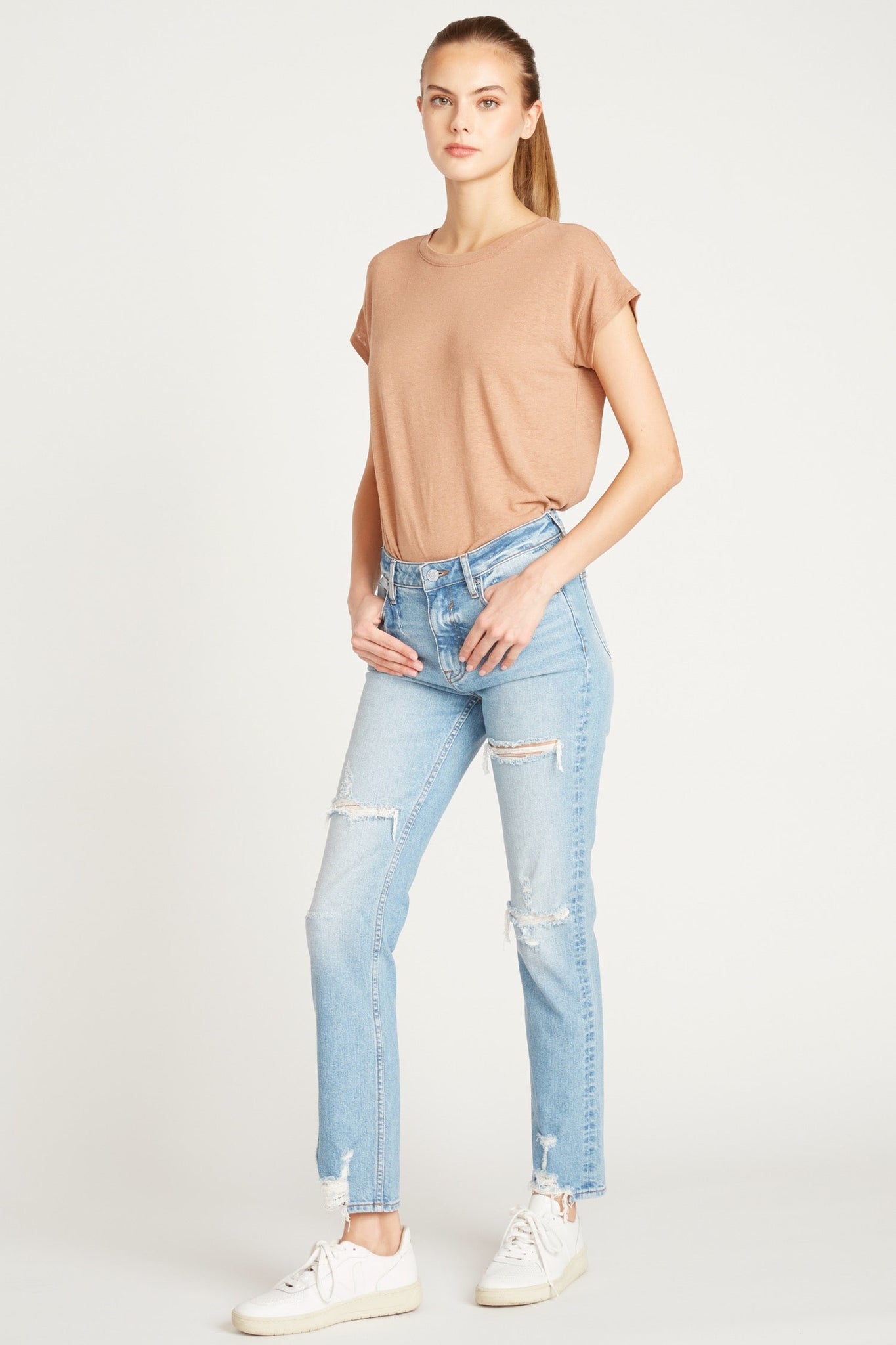 Load image into Gallery viewer, ACE HIGH RISE STRAIGHT LEG - LIGHT WASH