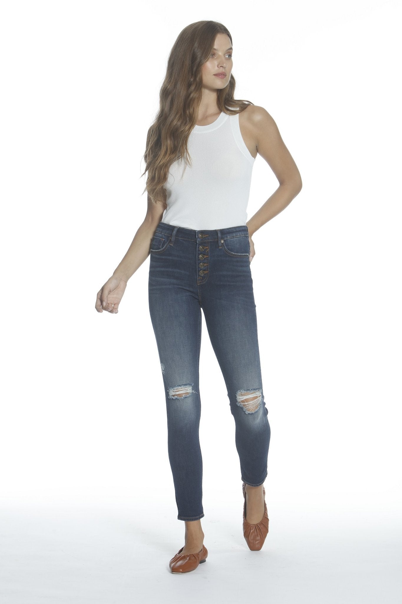 Load image into Gallery viewer, Ace High Rise Skinny - Dark