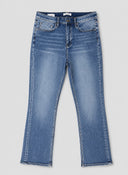 Crosby High Rise Straight - Med Wash