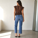 Crosby High Rise Straight - Med Wash