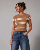 Short Sleeve Nautical Sweater