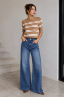 Retro Palazzo Wide Leg - Dark