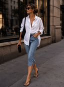 Button Up Top - White