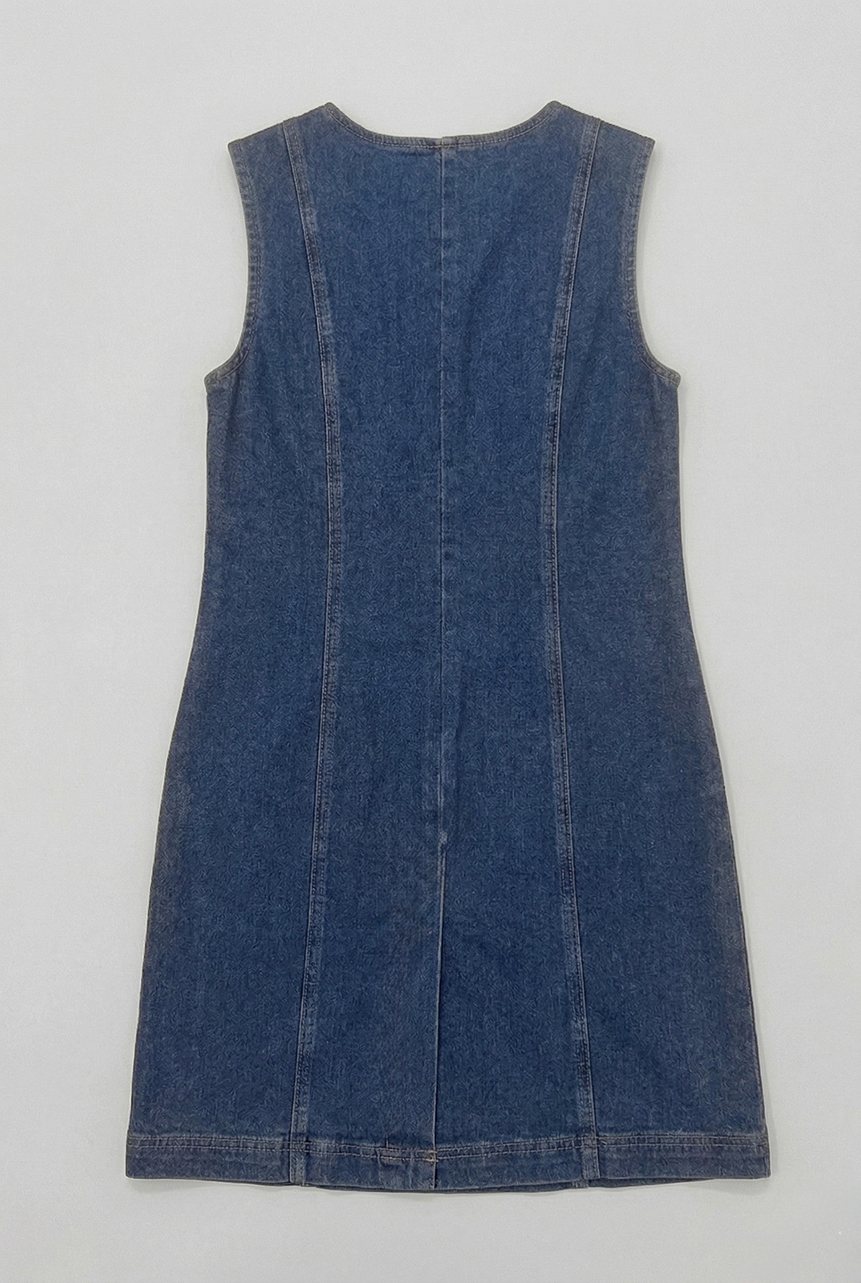 denim seamed mini dress Women's Denim Seamed Button-Front Mini Dress by Gap Dark Wash Size XXL