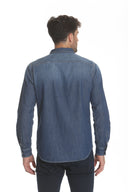 Western Denim Shirt - Medium Wash
