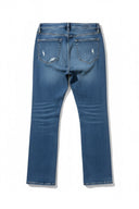 Ace High Waist Straight - Med Wash