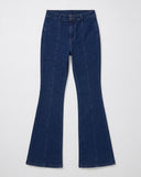 Midrise Pocketless Boot Cut - Dark