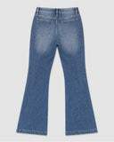 High Rise Trouser Flare  - Dark Wash