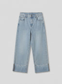 Wide Cuff Wide Leg - Light Wash