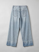 Wide Cuff Wide Leg - Light Wash