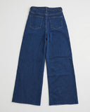 Retro Belted Palazzo - Dark Wash