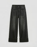 Cuff Wide Leg - Black