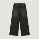 Cuff Wide Leg - Black