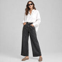 Cuff Wide Leg - Black