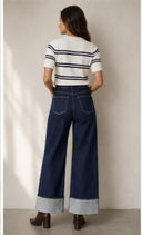 Cuff Wide Leg - Rinse