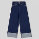 Cuff Wide Leg - Rinse
