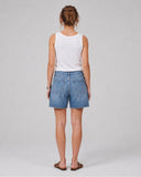 Cross Waist Bermuda Short - Med Wash