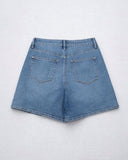 Cross Waist Bermuda Short - Med Wash