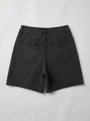 Cross Waist Wide Leg Short - Black
