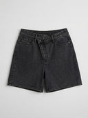 Cross Waist Bermuda Short - Black