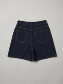 Cross Waist Bermuda Short - Rinse