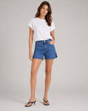 Side Slit Short - Indigo