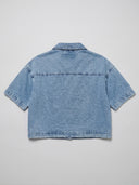 Denim Crop Top - Light Wash
