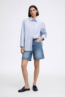 Pinstripe Button Up Top