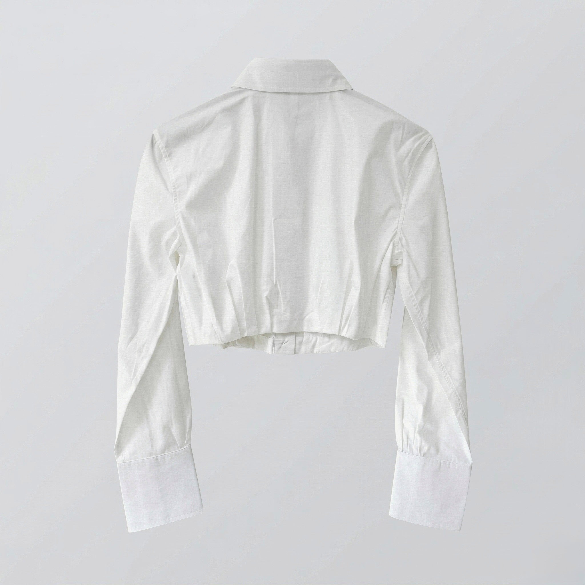 Pleated Button Up Top - White – VIGOSS USA