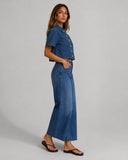 Denim Cargo Top - Dark