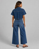 Denim Cargo Top - Dark