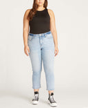 Frankie Slim Straight [Plus Size] - Light Wash