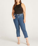 Frankie Slim Straight [Plus Size]- Indigo