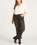 Marley Mid Rise Boot Cut [Plus Size] - Washed Black