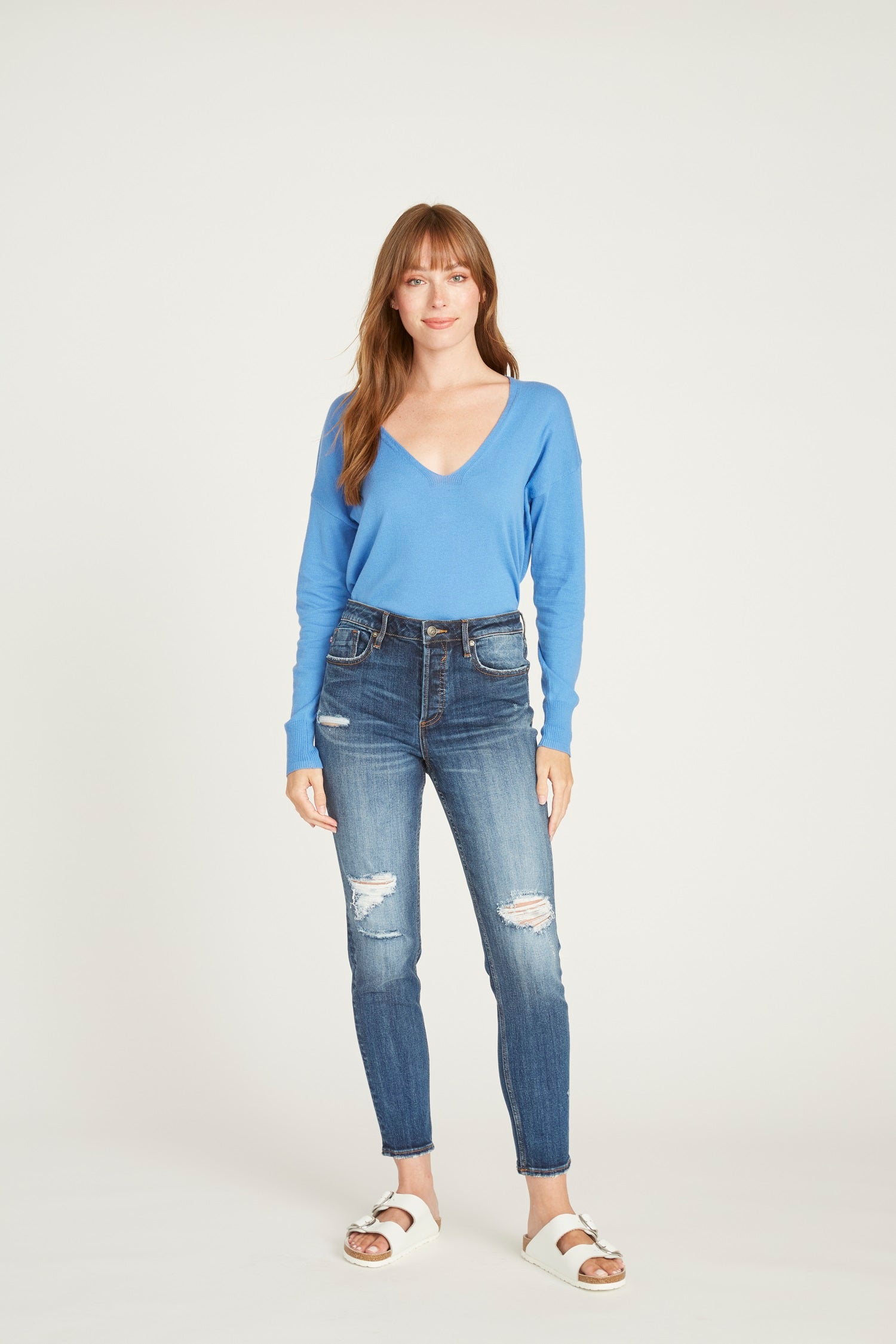 Frankie Slim Straight - Dark Wash