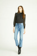 Crosby High Rise Straight - Med Wash