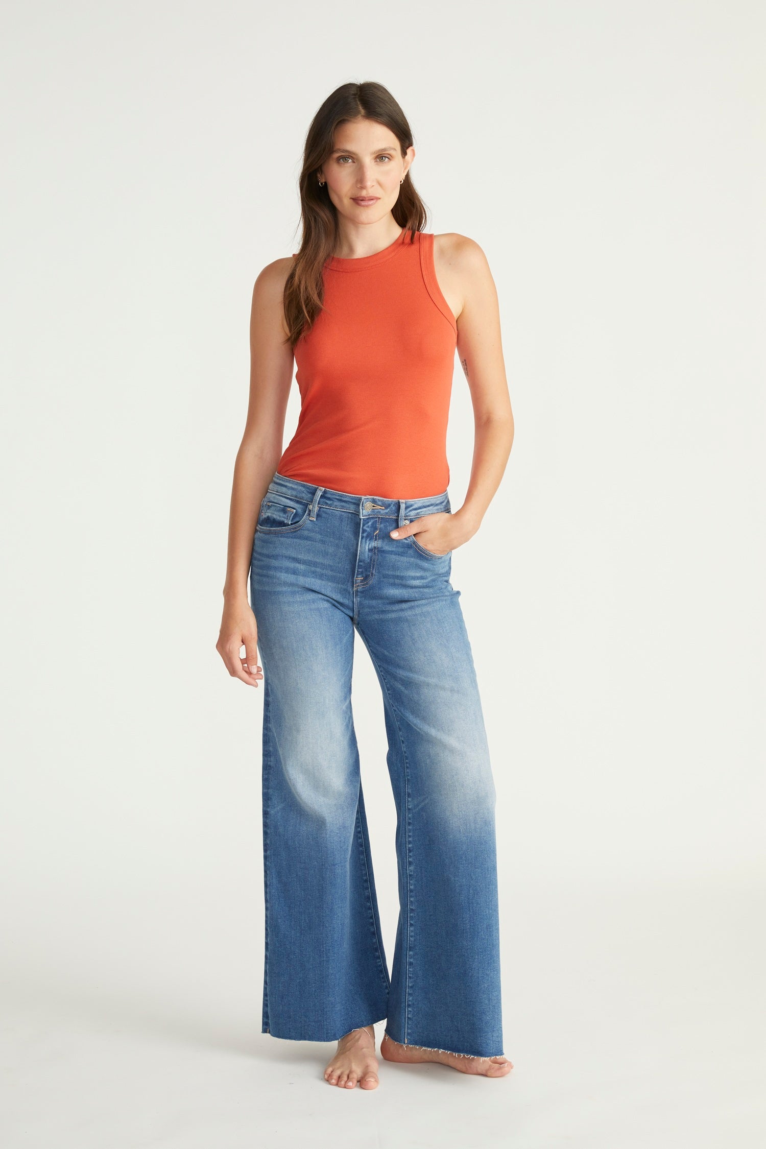 Brooke Crop Palazzo - Indigo