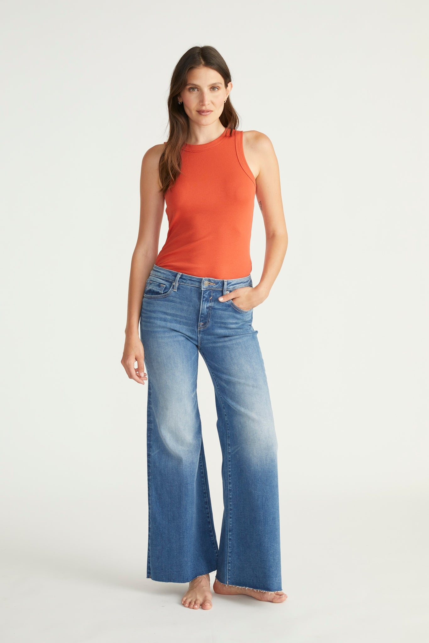 Load image into Gallery viewer, Brooke Crop Palazzo - Indigo

