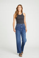 Pleated Trouser Straight - Dark