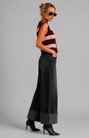Cuff Wide Leg - Black