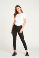 Marley Mid Rise Skinny - Black